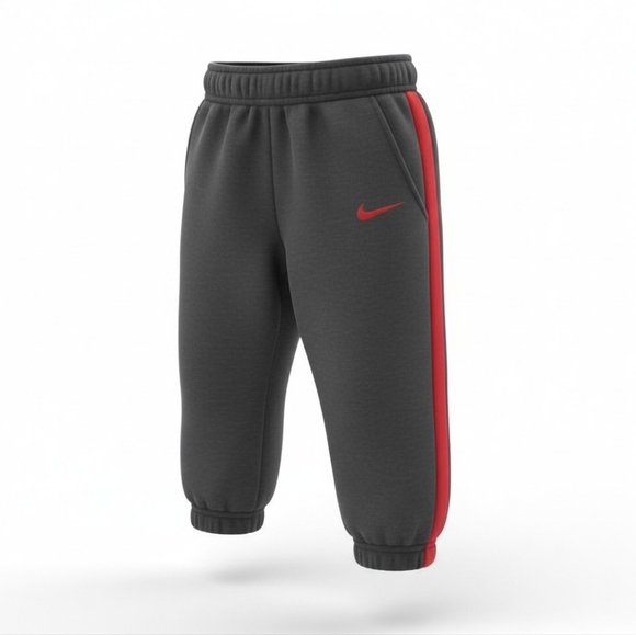 Nike Kids Charcoal and Crimson Matching Sweat Suit - Picture 3 of 4